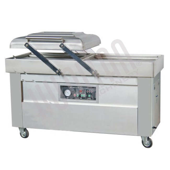 Напольная двухкамерная вакуум-упаковочная машина DZQ-600/2SB SS Hualian Machinery