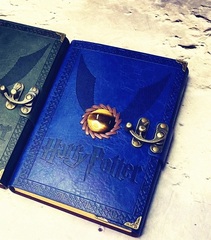 Harry Potter Magic Notebook vintage blue