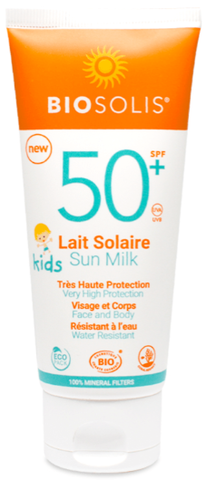 Biosolis Детское солнцезащитное молочко для лица и тела SPF 50+, 100 мл