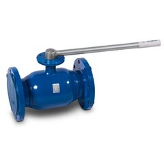 Кран стальной шаровой цельносварной TEMPER КШ.Ц.Ф.П/П, DN-200 PN-16, длина-530мм, полнопроходной, фланцевый с ручкой