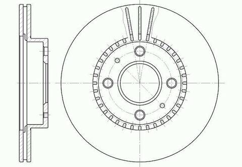 Диск тормозной вентилируемый G-brake  GR-02365