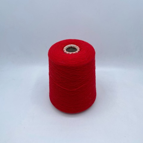 Бобинная пряжа (пр.Италия), 1500м / 100 гр. 30%Кашемир 70%меринос, цвет-Красный, арт.30332