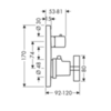 Термостат встраиваемый Axor Citterio 39705000