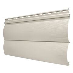 Сайдинг Tecos Premium Двойной оцилиндрованный брус Слоновая кость 3660х230 мм