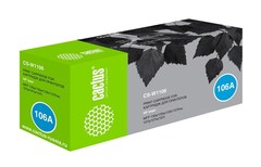 Картридж лазерный Cactus CS-W1106 W1106 черный (1000стр.) для HP Laser 107a/107r/107w/135a MFP/135r MFP/135w MFP/137fnw MFP