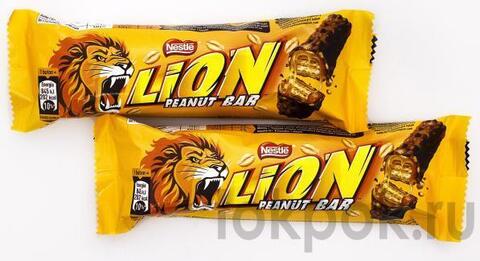 Шоколадный батончик Lion Peanut bar с арахисом, 40 гр