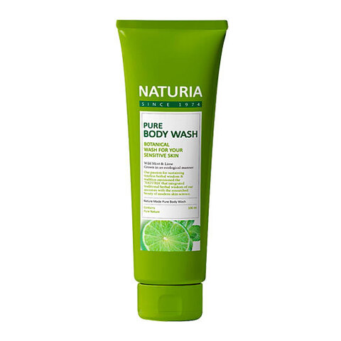 Naturia Pure Body Wash Wild Mint & Lime - Гель для душа мята/лайм