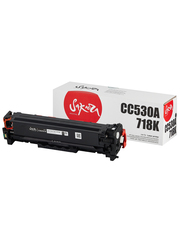 Картридж Sakura CC530A/CRG718K для HP, Canon LJ CM2320fxiMFP/LJ CM2320nMFP/LJ CM2320nfMFP/LJ CP2025/LJ CP2025n/LJ CP2025dn, черный, 3500 к.