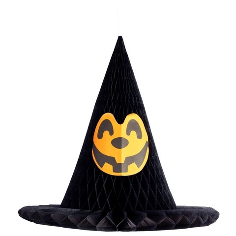 Фигура HAPPY HALLOWEEN Шляпа Ведьмы черная 34см