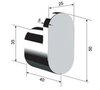 REMER LN50RL Крючок настенный lounge