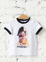Футболка FRENDiki❤ с контрастными манжетами и горловиной.
