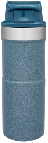 Картинка термостакан Stanley Classic Trigger Action 0,35L One hand 2.0 голубой - 2