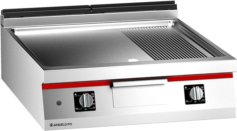 Жарочная поверхность газовая ребристая/плоская с 2 зонами нагрева Angelo Po 1N0FT3G
