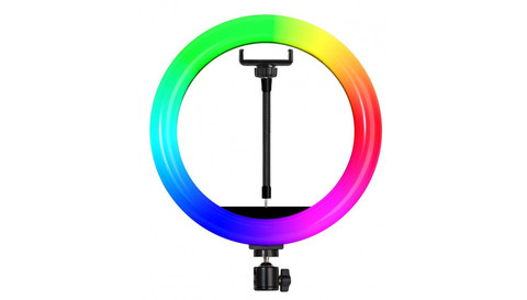 Селфи кольцо Rapture RGB LED MJ-33 (33см) RGB + штатив 1.9м
