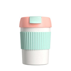 Стакан KissKissFish Rainbow Vacuum Coffee Tumbler Mini Розовый непроливайка