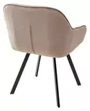 фото 3 Стул GALE 360 град. поворот. BLUVEL-40 BEIGE, велюр/ черный каркас, М-City на profcook.ru