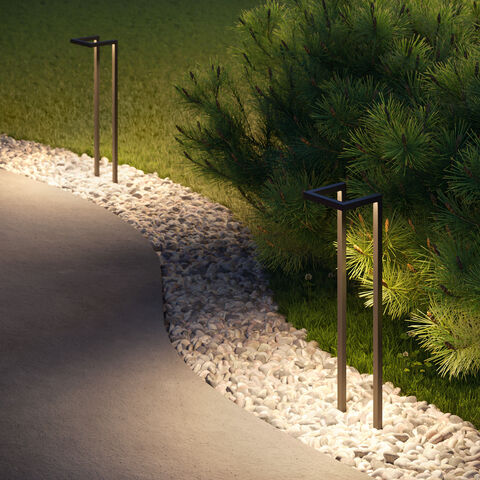 Ландшафтный светодиодный светильник Elektrostandard Stels 35180/S черный