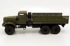 KRAZ-255 flatbed truck khaki SarAvto Agat 1:43