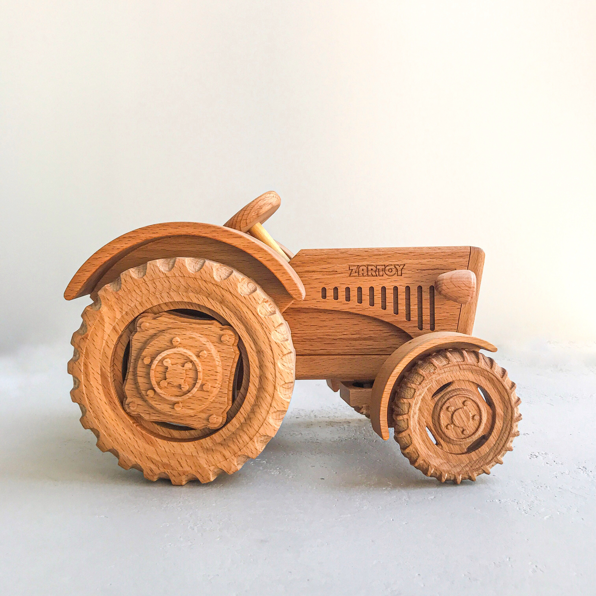 Игрушка деревянная Синий трактор вкладыши Буратино игрушки из дерева STR41