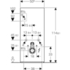 Сантехнический модуль для подвесного унитаза Geberit Monolith Plus 131.231.TG.5