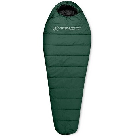 Спальный мешок Trimm Trekking TRAPER, 185 R (зеленый, камуфляж, синий)