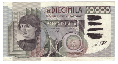 Италия 10000 лир 1978