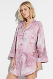 Домашняя сорочка розовый мрамор Zimmerli