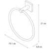 FIXSEN FX-15011 Полотенцедержатель кольцо Fixsen Lux Chrome (FX-15011)