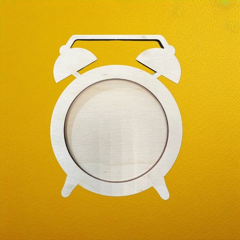 будильник 10*12,5см , фанера