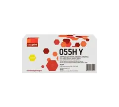 Картридж EasyPrint LC-055H Y для Canon i-SENSYS LBP663/664/MF742/744 (5900 стр.) желтый, с чипом 3017C002