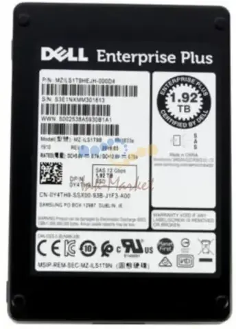 Твердотельный накопитель Dell ENTERPRISE PLUS 1.92TB 12GB SAS SFF 2.5