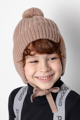 шапка  для девочки  КВ 20293/ш/бежевый