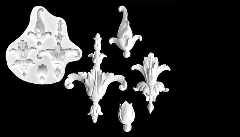 Силиконовый молд Набор Вензелей № 8