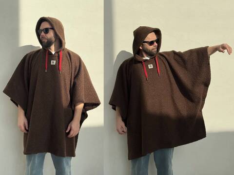 Пончо ОНИ Brown WILD