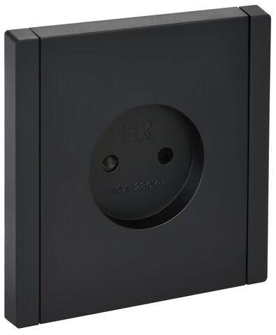 FORTE&PIANO Роз. без з/к с з/ш в/к 10А FP117 чер. IEK