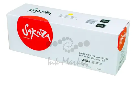 Картридж Sakura CF402A (201A) для HP LJ M252n, LJ M252dn, MFP-277dw, MFP-277n, желтый, 1400 к.