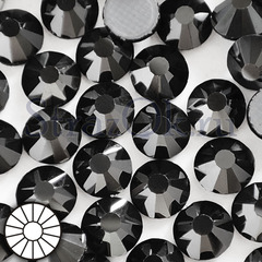 Стразы горячей фиксации клеевые стеклянные термостразы Black Hematite металлик на StrazOK.ru оптом