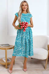 Платье Ольга (зелено-белое) П15886-45М LT Collection