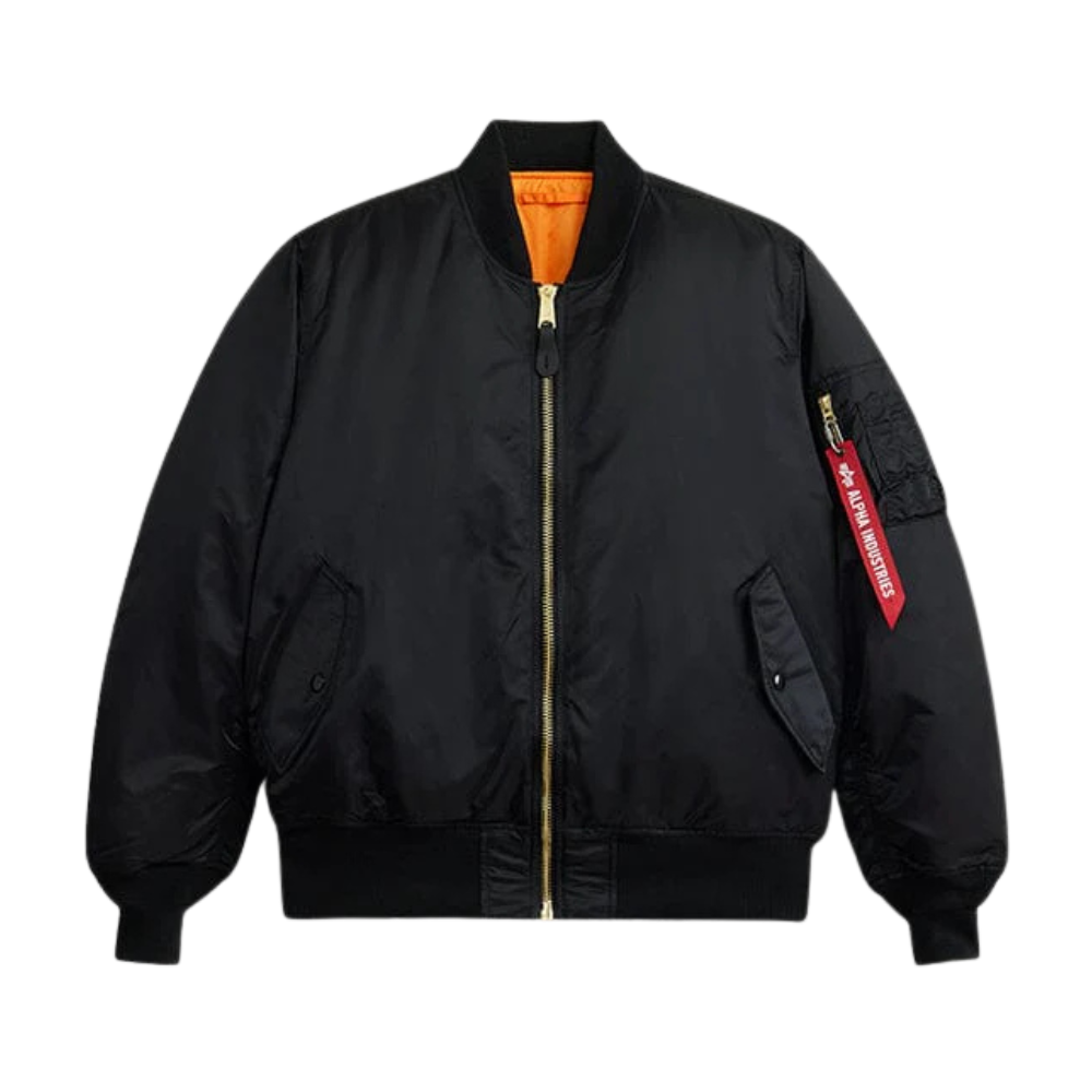 AlphaブラックMA-1 Бомбер Alpha Industries MA-1 Black (Черный) - купить по лучшей