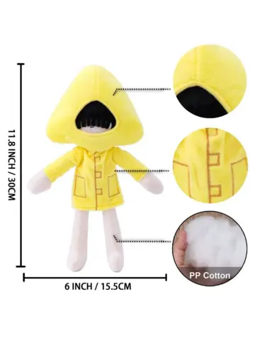 Игрушки мягкие Шестая Ном и Моно из игры Маленькие Кошмары