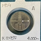 K16957 1934 Германия 2 марки Кирха подписная A K16957 1934 Германия 2 марки Кирха подписная A