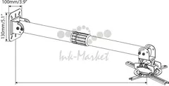 Кронштейн для проектора Cactus CS-VM-PR16L-AL серебристый макс.13.6кг потолочный поворот и наклон — фото 8