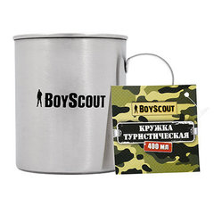 Кружка туристическая нержавейка Boyscout 400 мл 61156