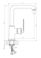 Смеситель для кухни HAIBA HB70181-5 золото