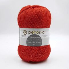Пряжа "Мерцающая", акрил 96%, метанит 4%, 100 гр., 430 м, георгин