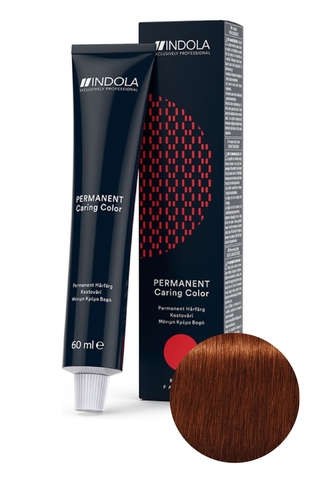 Перманентный крем-краситель для волос 5.60 Светлый коричневый красный  RED & FASHION, Indola, 60 мл