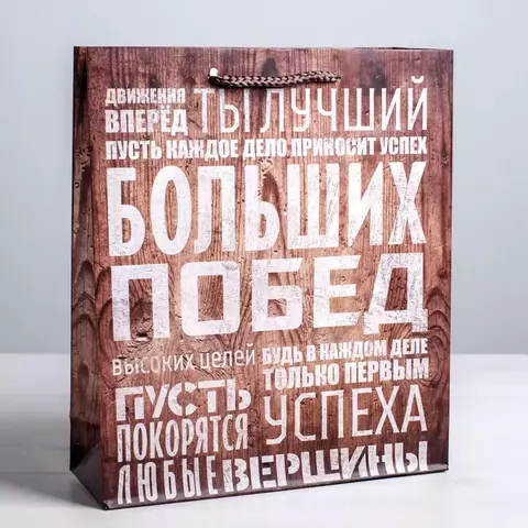 Пакет ламинированный Больших побед 12×15×5,5 см 2584318