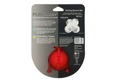 Playology тройной мяч для щенков дентальный хрустящий жевательный с ароматом говядины,красный