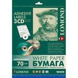 Самоклеящаяся бумага LOMOND непрозрачная для этикеток, CD 3-дел.( D-41/114мм.)  70 г/м2.