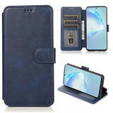 Чехол книжка-подставка кожаный с магнитной застежкой для Samsung Galaxy A03 Core (Синий)